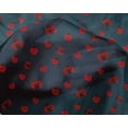 thumbnail image 4 of oneOone Silk Tabby Teal Blue Fabric Red Insect Sewing Material Print Fabric By The Yard 42 Inch Wide, 4 of 4