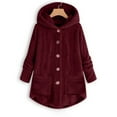 thumbnail image 1 of IMENGL cardigan Ample Grande Taille avec Boutons, Rouge 4TG, Taille M-5TG, 1 of 4