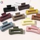 thumbnail image 2 of 5pcs Frosted Plastic Hair Grab Korean-style Coil Hair Grab Clip Back Of Head Shark Clip, 2 of 4