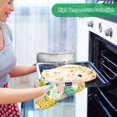 thumbnail image 2 of Yayeee Pot Holders Kitchen Heat Resistant with Pocket 7"x9.8" Cotton Oven Cooking Hot Pads, Floral Wave, 2 of 7