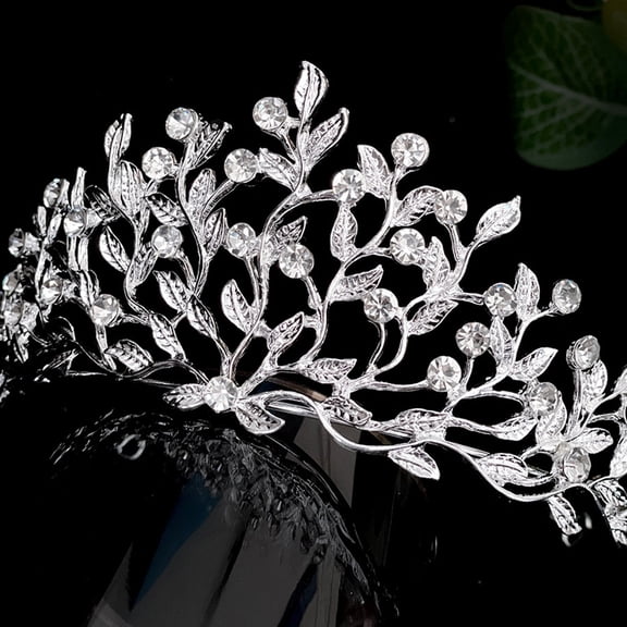 MOKKHNB Bridal Hair Piece Rhinestone Wedding 1Pack Elegant Headband for Women