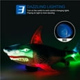 thumbnail image 3 of maskred Jouet Requin Électrique Simulation Terrestre Électrique Jouet Requin avec Lumière Musique Jouet Mobile Universel avec Projection Lumineuse Gris, 3 of 5