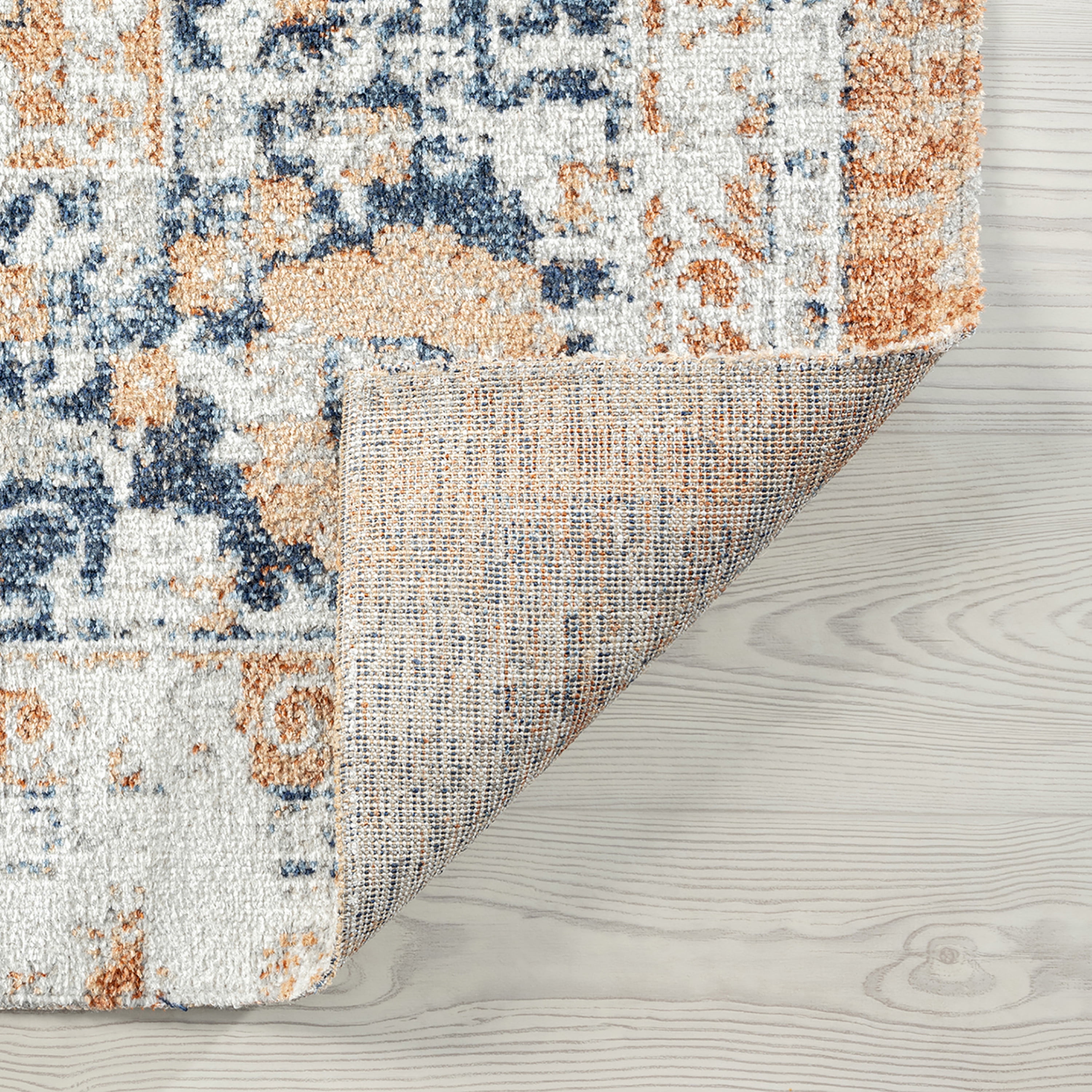 Traditional 8x10 Area Rug (7'11'' x 10'3'') Oriental Rust, Rust Living Room Easy to Clean