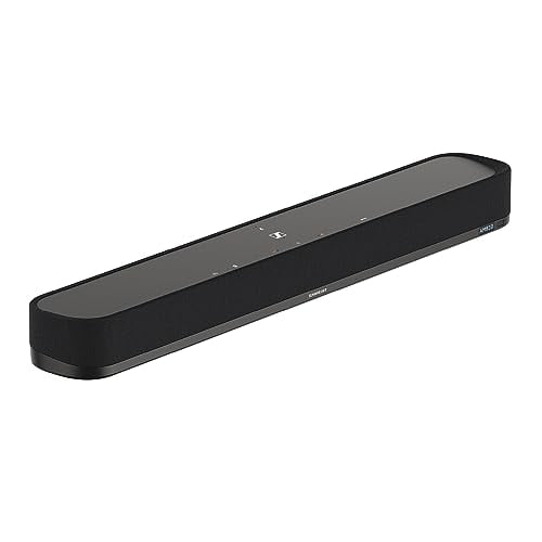 Sennheiser AMBEO Soundbar Mini - Audio 3D inmersivo para TV, películas y música - Dispositivo compacto con potentes funciones adaptativas, conectividad múltiple y uso intuitivo