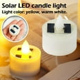 thumbnail image 2 of 1/5/10pcs Solar LED Candle Tea Lights Solar Candle lamp Garden Outdoor/UK, 2 of 7