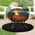 thumbnail image 7 of 24 Inch Circular Fire Mat Good Fire And Heat Insulation Effect Fire Stove Mat Coating Aluminium Film Coating Burn Oven Mat, Usupdd 2025 24 Inch Circular Fire Mat, 7 of 7