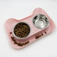 thumbnail image 4 of Plato para Gato Match & Enjoy Acero Inoxidable 2 Tazones Desmontables, 4 of 7