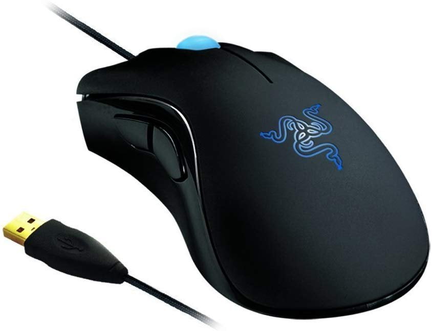 razer deathadder 3500 high precision 3.5g infrared gaming mouse blue