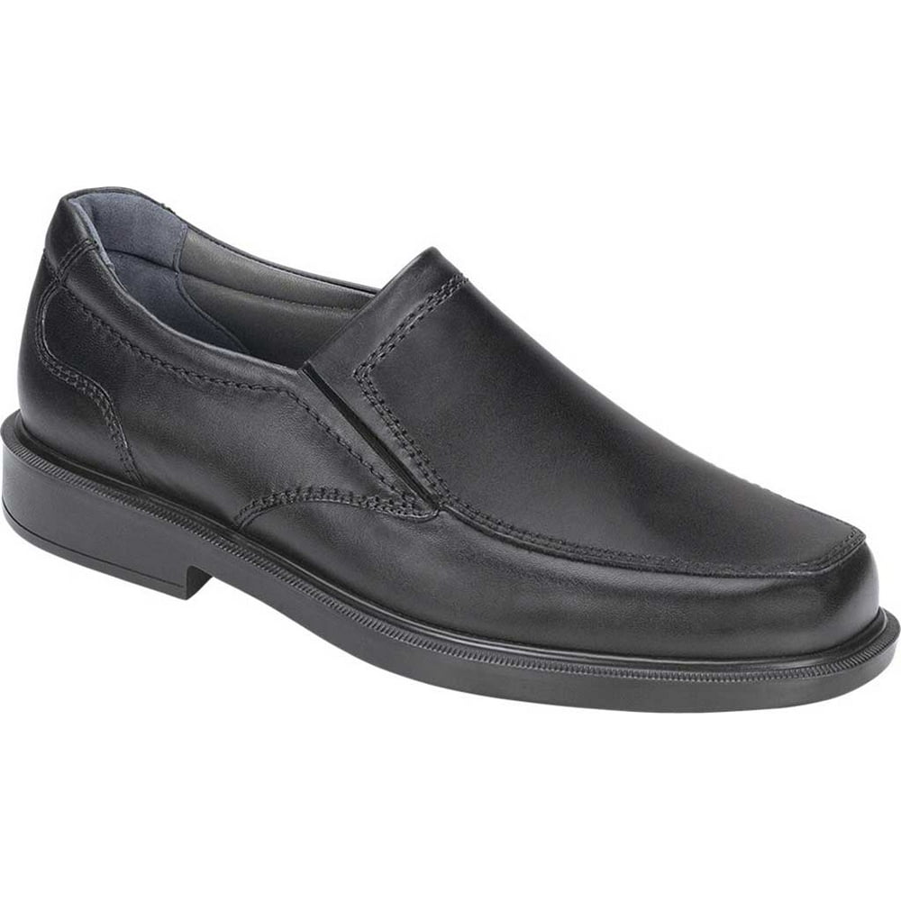 SAS Men's SAS Diplomat SlipOn Moc Toe Shoe Black Leather 8 W