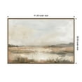 thumbnail image 5 of Kate and Laurel Framed Canvas Wall Art Print Neutral Abstract Landscape by The Creative Bunch Studio, 41 x 28 Sylvie Beaded Dark Gold Frame, Modern Contemporary, Landscape Art for Wall Decor, 5 of 8