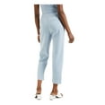 thumbnail image 2 of ALFANI Womens Blue Pleated Zippered Ankle Straight leg Pants Size: 0, 2 of 4