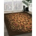 thumbnail image 3 of Ahgly Company Tapis d'Intérieur Lavable en Machine Carré Transitionnel Noir Brun, 8 Pieds Carré, 3 of 7
