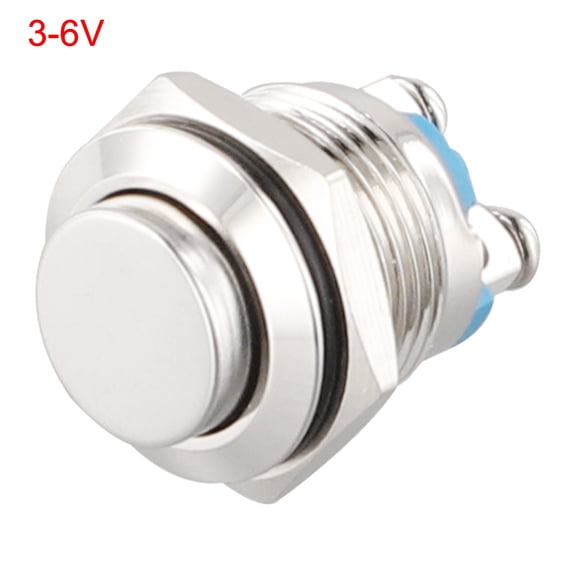 qiya Stainless Steel Push Button Momentary Switch 16mm Diameter Vandal proof Self Reset Compact Design Weatherproof