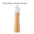 thumbnail image 5 of Juego de molinillo de sal y pimienta – Molinillos de madera de acacia premium con mecanismo de molienda de cerámica ajustable – Molinillos de sal y pimienta recargables de 8 pulgadas (1 paquete) Rojo Verde, 5 of 5
