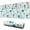 Pioneer Flower Floral, variant on Long Mouse Pads for Desk,Pioneer Flower Floral Print Pattern Desk Mats on Top Of Desks, Desk Mouse Pad Extra Large with 3mm Non-Slip Base and Stitched Edge for Gaming,Office,Work,Home 31.5"x11.8"