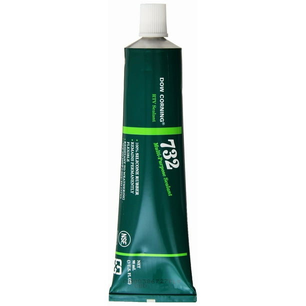 Sellador Dow Corning 732, transparente, multiusos, 90 ml, de -60 a 180 °C