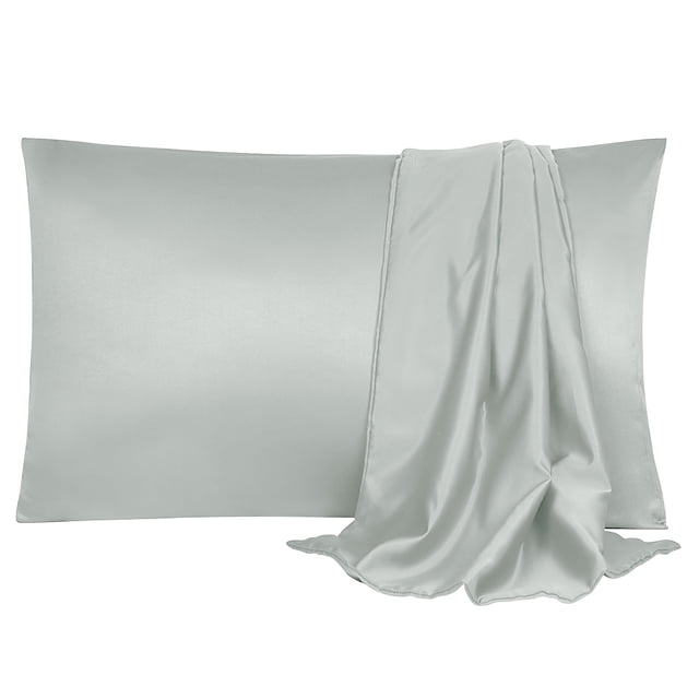 Unique Bargains Luxury Satin Pillowcase Cool Silk Pillow Case Cover