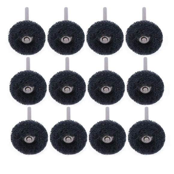 Ensemble de Roues Abrasives de Polissage de 1 Pouce avec Tige de 1/8 Pouce pour Outil Rotatif 300 Grains (25mm) 40 Pcs