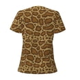 thumbnail image 4 of Naloa Snake Skin Print T-Shirts Short Sleeve V Neck Tees for Women Fashion Tops Trendy Lightweight Soft Casual Summer Outfits Clothes, 4 of 5
