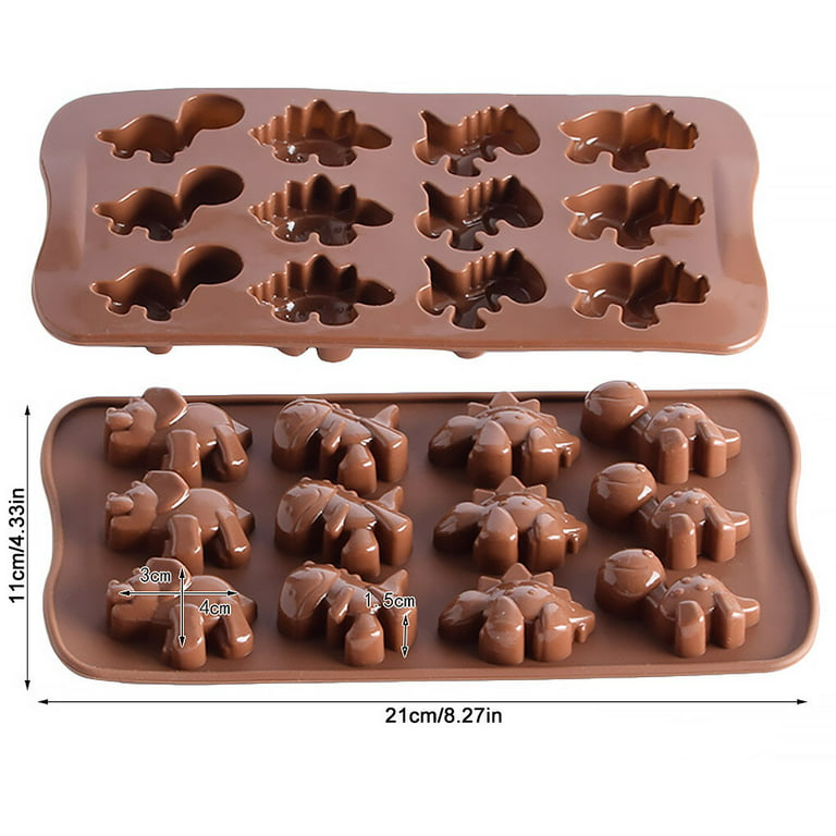 Alimat PluS Silicone Gummy Molds Candy Molds with 2 Droppers - BPA Free  Nonstick Chocolate Molds Including Mini Dinosaur, Cat Claw, Hearts,  Flowers