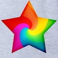 thumbnail image 2 of CafePress - Star Rainbow Swirl - Cute Infant Baby Football Bodysuit, 2 of 3