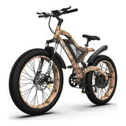 1500W Electric Bike Fat Tire 48V 15AH Removable Lithium Battery Mountain Bicycle