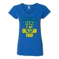 thumbnail image 2 of Not Only Am I Perfect I'm Ukrainian Too! Womenâ€™s Standard V-Neck Tee, Royal, Large, 2 of 4