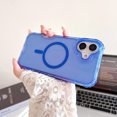 thumbnail image 5 of Allytechgroup Phone Case for Apple iPhone 16, Compatible with MagSafe Stylish iPhone 16 Case with Glitter Bling Design, Shockproof Dual Layer iPhone 16 Cover, Clearblue, 5 of 9