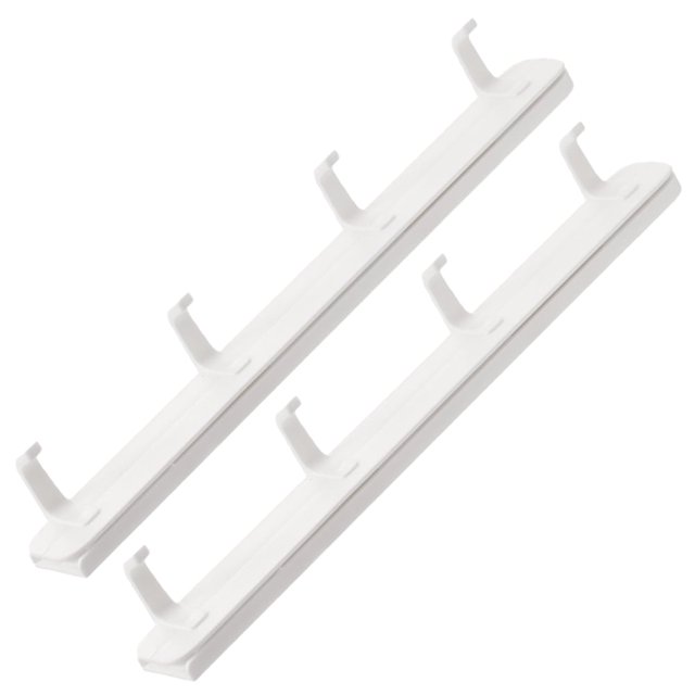 Gancho deslizante extraíble para colgar en la pared del dormitorio, para colgar sombreros, armarios de cocina, bolsos, escritorios, color blanco