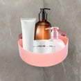 thumbnail image 6 of Pink Multi-Purpose Corner Shower Caddy With Quick Drainage Plastic Bathroom Organizer For Family Home Hotel Use #26n66, 6 of 6