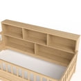 thumbnail image 5 of Miniyam Twin Size Wood Floor Bed with Guardrails, Storage & Bookshelf – Safe, Durable Design for Kids' Bedroom, Natural, 5 of 7