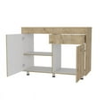 thumbnail image 4 of FM FURNITURE Saturn Utility Base Cabinet Macadamia (beige) Engineered Wood, 4 of 7