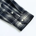 thumbnail image 6 of AZoiNM Men's Slim Fit Brushed Flannel Plaid Shirt Long Sleeve Button Down Shirt for Fall, 6 of 7