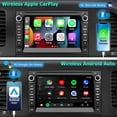thumbnail image 3 of Radio de coche estéreo ASENAGO compatible con Chevy Silverado Tahoe GMC Sierra Yukon 2007-2013 2G+64G Android 13, 3 of 7