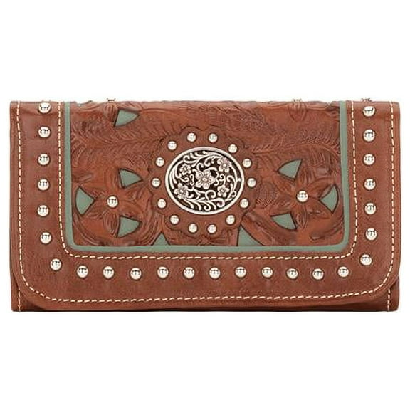 American West Lady Lace Ladies' Tri-Fold Wallet