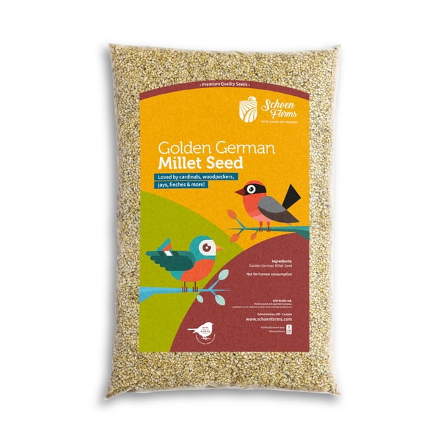 Schoen Farms Golden German Millet 10 LBS, Wild Bird Seed