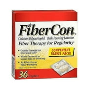 FiberCon Bulk-Forming Laxative Travel Pack - 36 Caplets, Pack of 4