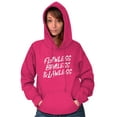 thumbnail image 4 of Flawless Braless Lawless Attitude Hoodie Sweatshirt Women Brisco Brands S, 4 of 6