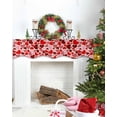 thumbnail image 4 of Valentines Fireplace Mantel Scarf Table Runner, Red Pink Love Heart Rustic Winter Garland Mantel Top Tablerunners Dresser Scarves Cover Decorations for Windows Party Living Room 70''x17'', 4 of 6