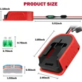 thumbnail image 2 of For Power Wheel Adapter for Bauer 20V Battery with Fuse & Wire terminals for Rc, 2 of 7