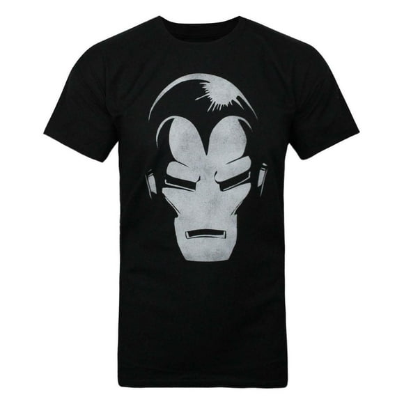 Jack Of All Trades Mens Dark Portrait Iron Man T-Shirt