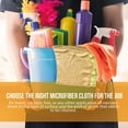 thumbnail image 5 of 6 Pack Microfiber Cleaning Towels, Multipurpose Absorbent Cloths for Kitchen, Car, Windows, and Housekeeping, 11.8x11.8 Inch, Lint-Free & Streak-Free Reusable Cleaning Rags, 5 of 9