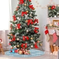 thumbnail image 2 of Yayeee Christmas Tree Skirt 35 inches for Xmas Tree Holiday Party Decoration, Gray Snowflake, 2 of 6