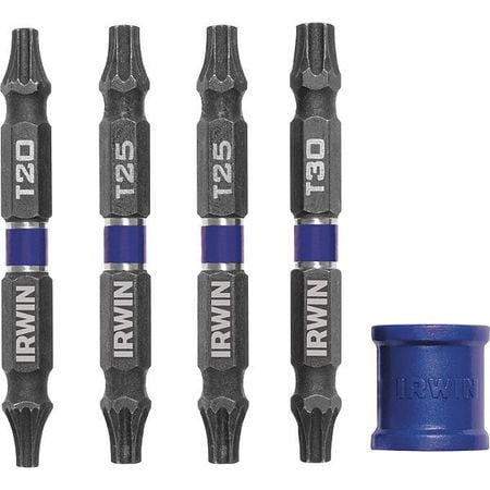 IRWIN Power Bit Set,5 Pieces,1/4Shank" 1903522