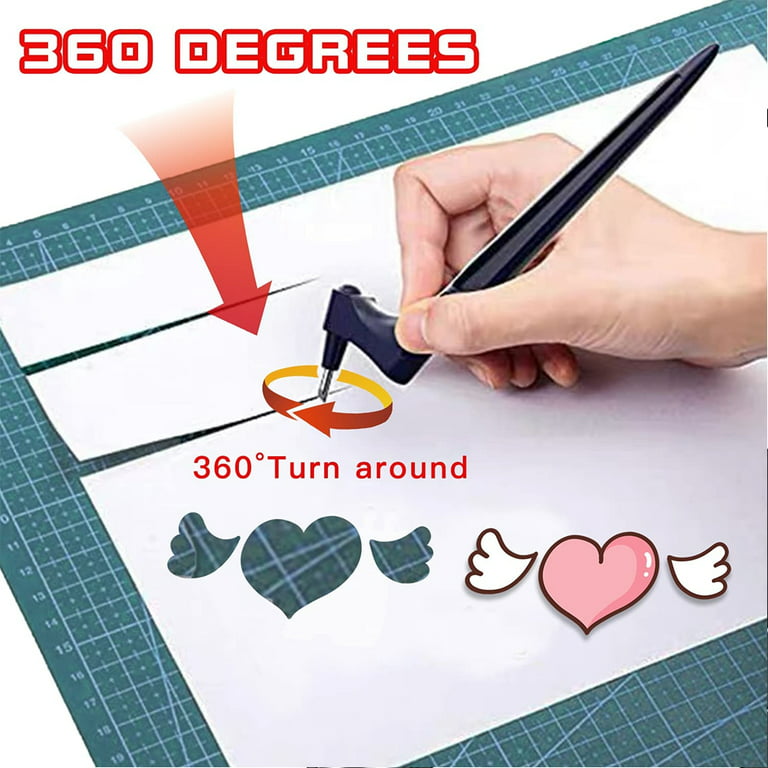 Craft Cutting Tools For Paper Crafts With Triangle Ruler 360 - Temu