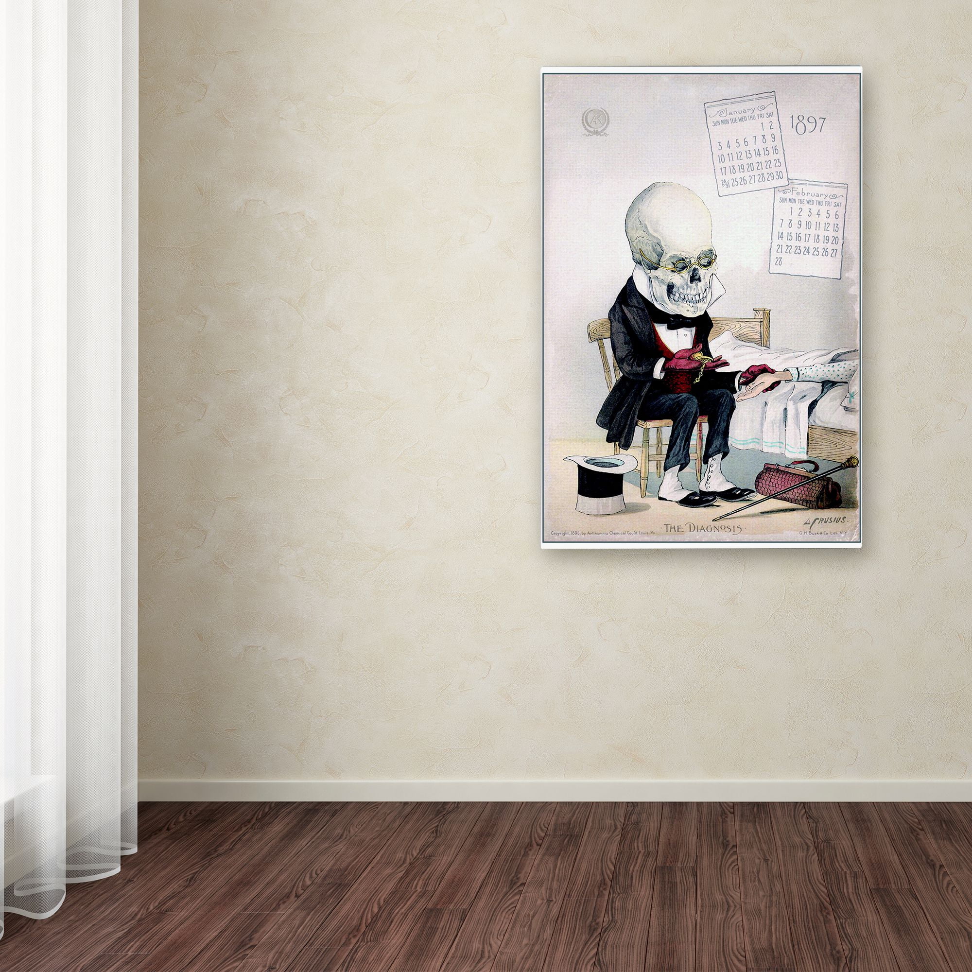Trademark Fine Art 'Antikamnia Calendar 2' Canvas Art by Vintage Lavoie