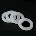 thumbnail image 4 of 10pcs o-rings silicone gasket rubber seal 1/2" 3/4" 1" 2" silicone seal flat cylinder sealing washer spacer filter ring adapters, 4 of 4
