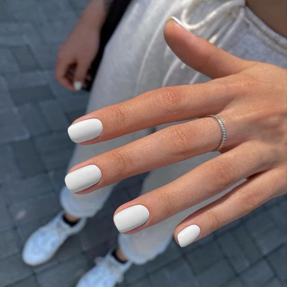 30 Short White Nail Designs We're Loving Right Now!