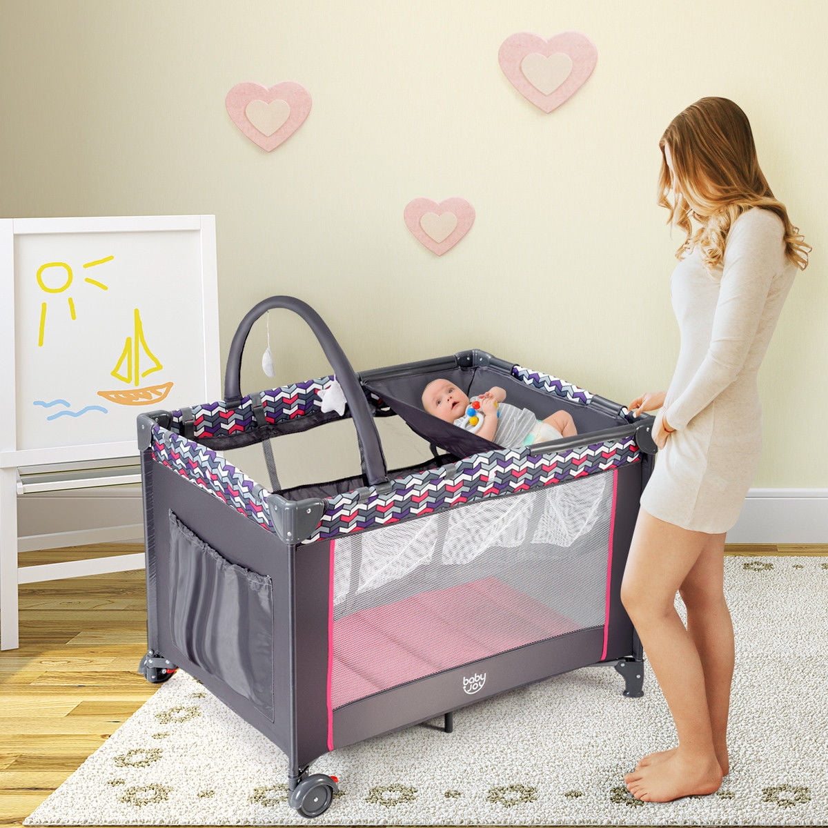 baby joy baby playpen