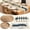 Blue, variant on Boho Placemats 4/6/8 Set of Round Woven Placemat Macrame Style Bicolor Stitching Long Table Runner Farmhouse Rustic Natural Burlap Cotton for Kitchen Dining Table(4 Sets,Brown,12x72)